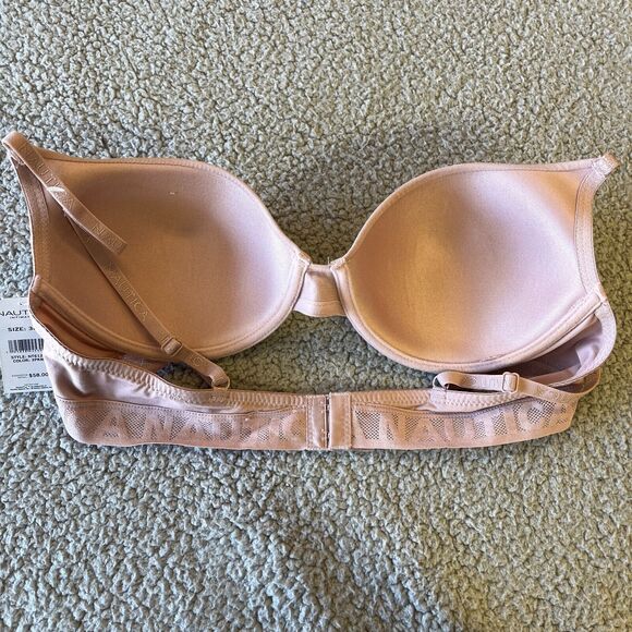 1 Nautica Push Up Bra Womens 38C Beige Underwire Padded - Picture 1 of 12